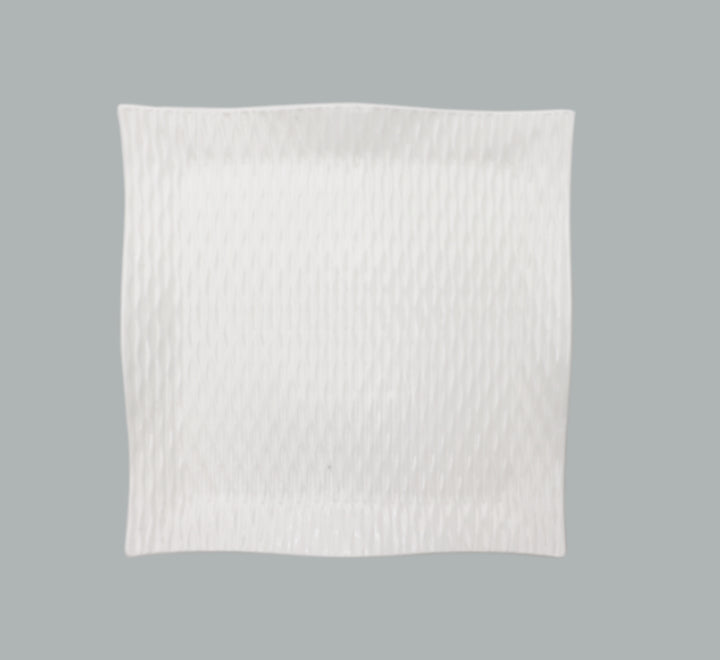 Ceramic Square Dinner Plate - 25x25cm