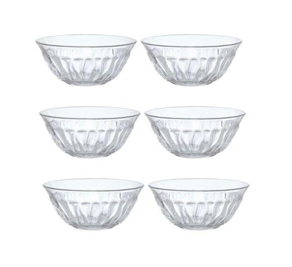 Clear Glass Bowl Set 6pc