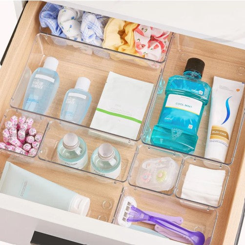Clear Storage Bin Drawer Organizer - Acrylic