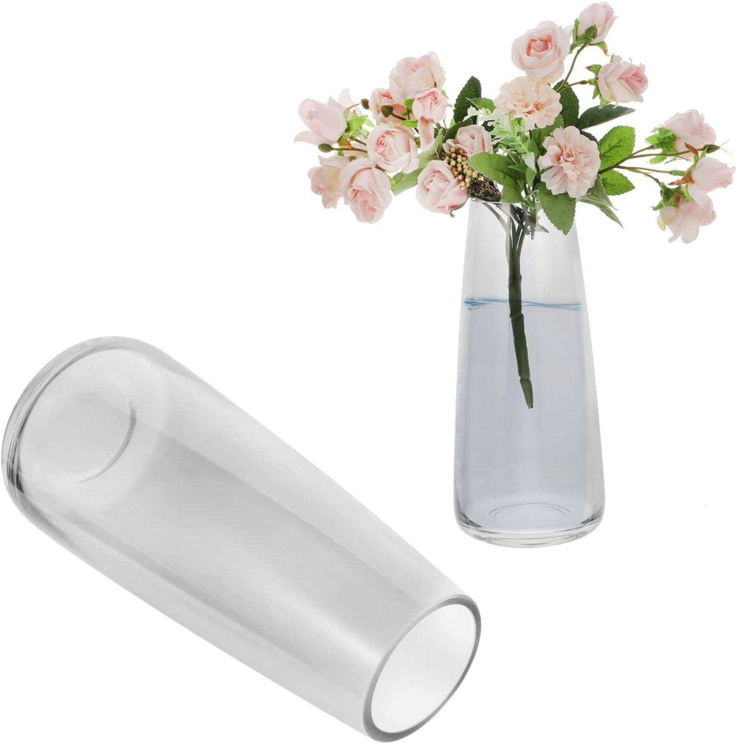 Conical Glass Vase 15cm