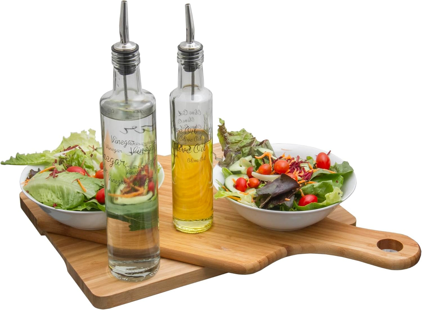 Consol Round Olive Oil & Vinegar Bottle with Pourer