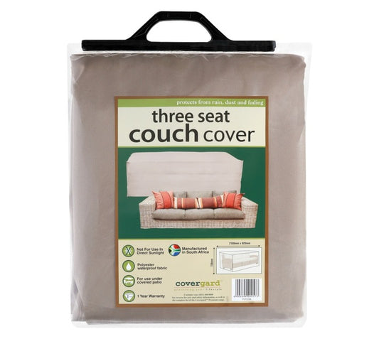 Covergard Polyester Three Seat Couch Cover (Beige)