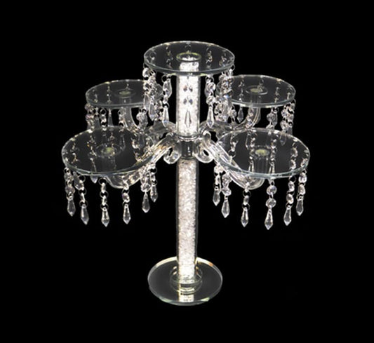 Crystal Candle Stand - 5 Stand