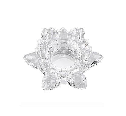 Crystal Candle Stand Flower Design