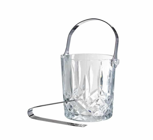 Diva Glass Ice Bucket with Tongs