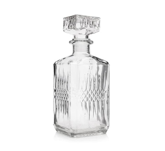 Elegant Square Glass Decanter 900ml