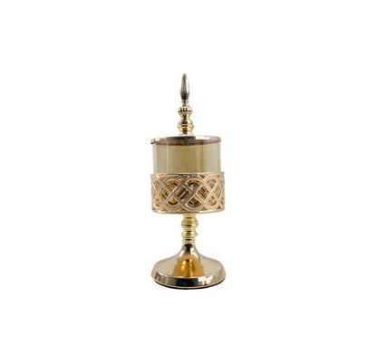 Fancy Candy Jar with Lace Décor and Lid