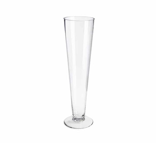 Footed Glass Vase 40cm