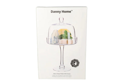 Glass Cheese Platter with Dome (19cm)