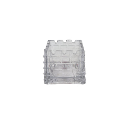 Glass Cube Vase - 8x8x8cm