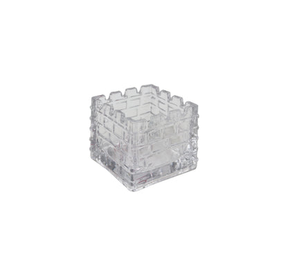 Glass Cube Vase - 8x8x8cm