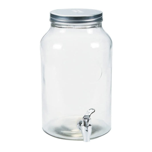 Glass Drinks Dispenser Storage With Tap (3L)