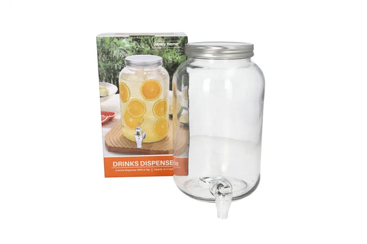 Glass Drinks Dispenser with Tap (8L)