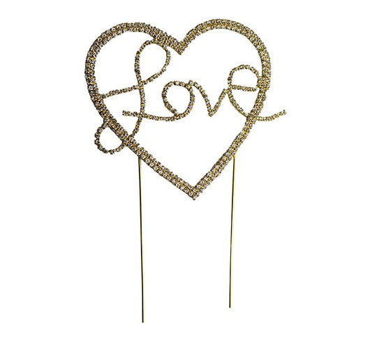 Gold Cake Topper