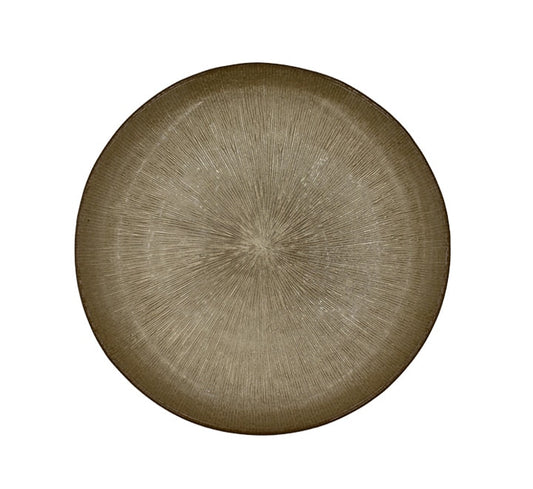 Gold Glass Dinner Plate 27cm