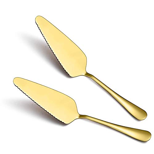 Elegant Gold Finish Cake Lifter