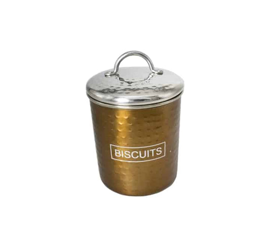 Hammered Bronze Biscuits Jar