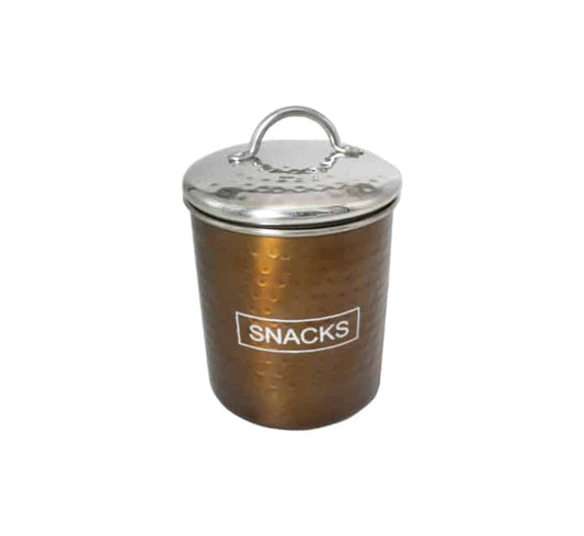Hammered Bronze Snack Jar