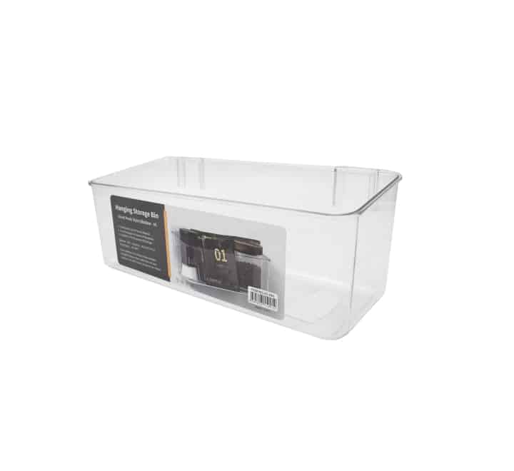 Hanging Storage Bin with Adhesive Backing