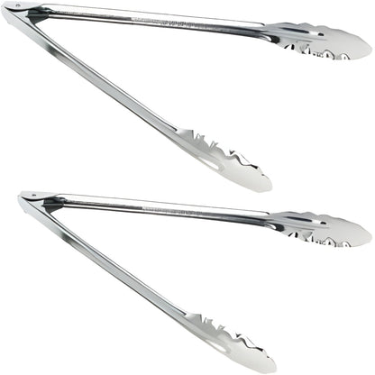 Kersol Stainless Steel Kitchen Combo Tongs (29 cm Set of 2)