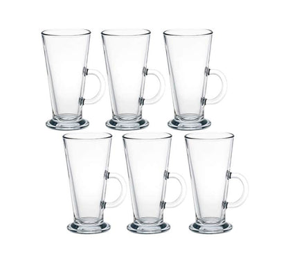 Latte Glass Mug Set 6 Piece