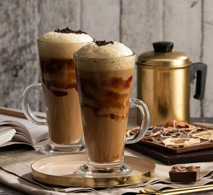 Latte Glass Mug Set 6 Piece