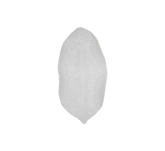Leaf Platter White - 33cm