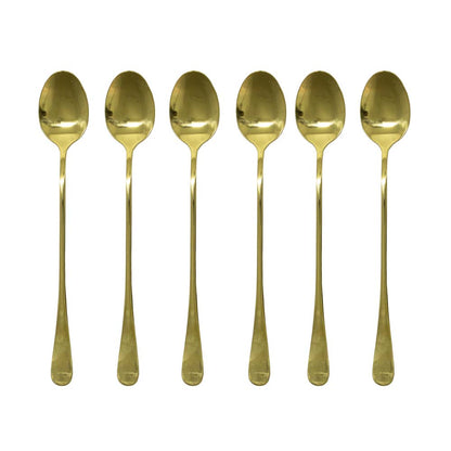 Long Handle Teaspoons 6 Piece