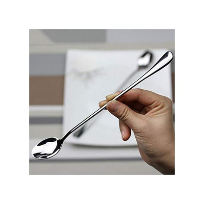 Long Elegant Golden Teaspoons 19cm - Set of 6
