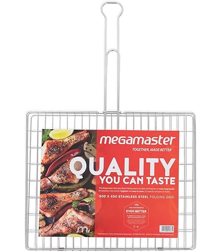 Megamaster Large Folding Grid Charcoal Braai