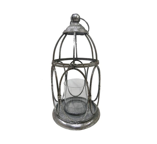 Metal Candle Stand - Silver