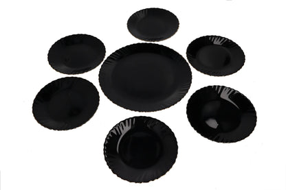 Opal Glass Dessert Plate Set 7pcs