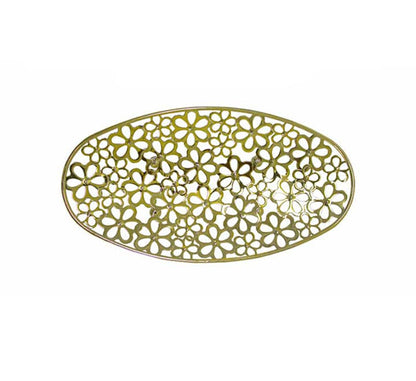 Oval Tray Platter Large with Flower Pattern