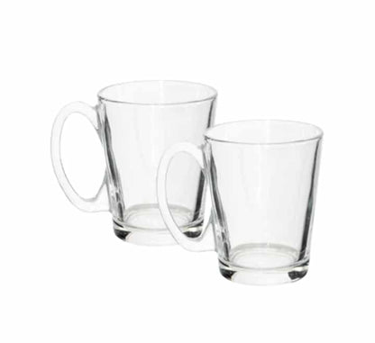 Pasabahce Tribeca Glass Coffee Mug 2 Piece