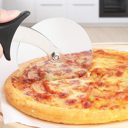 Pizza Cutter with Black Plastic Handle