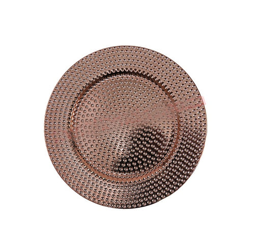 Plastic Dotted Underplate Rose Gold
