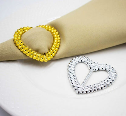 Plastic Napkin Ring Heart Shaped