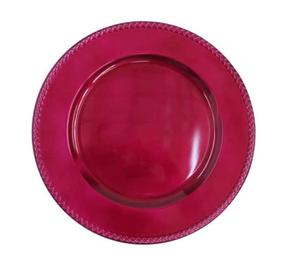 Plastic Underplate - Red 33cm