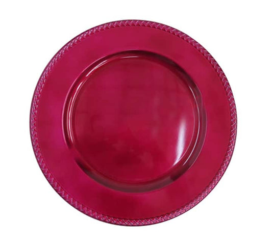 Plastic Underplate - Red 33cm