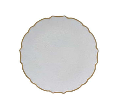 Plastic Underplate Gold Rim