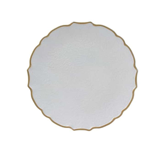 Plastic Underplate Gold Rim