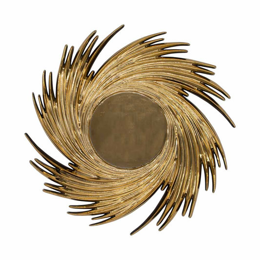 Plastic Underplate Swirl Design Gold 33cm