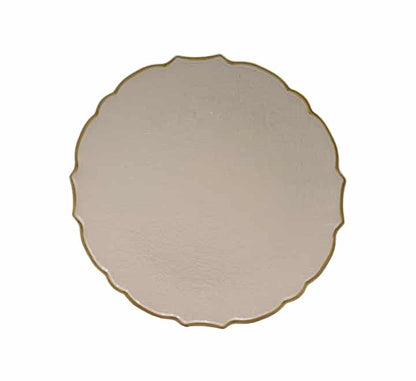 Plastic Underplate Gold Rim