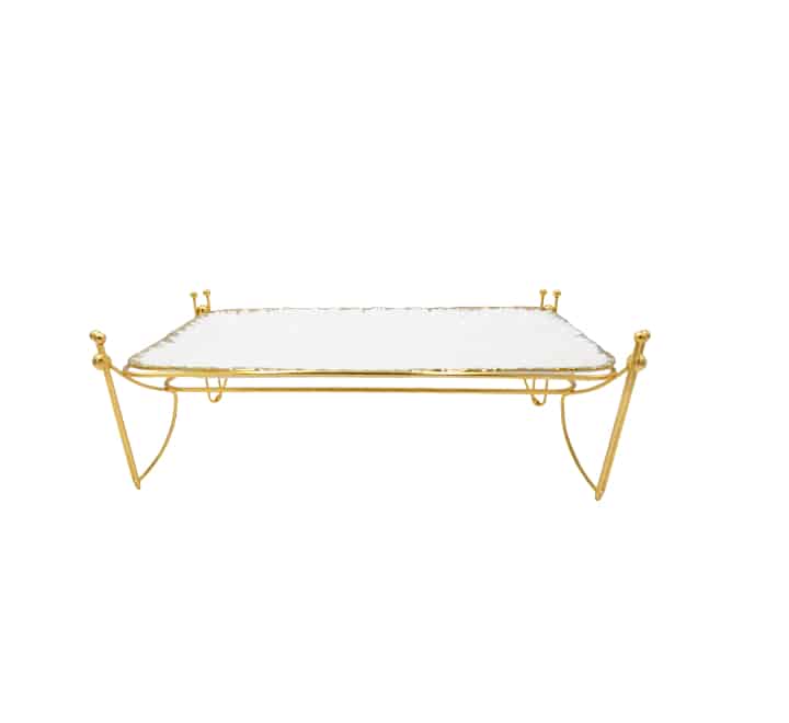 Porcelain Serving Platter on Stand