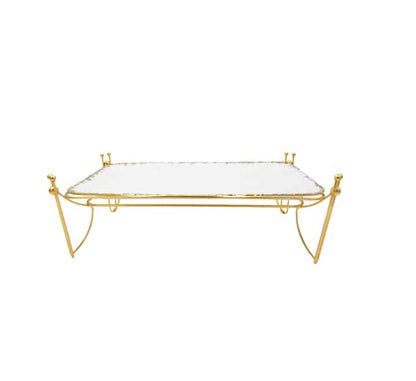 Porcelain Serving Platter on Stand