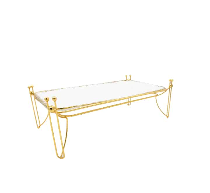Porcelain Serving Platter on Stand