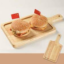 Rectangular Wooden Pizza Plate 14x33cm