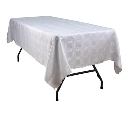 Rectangular Damask Tablecloth - Block