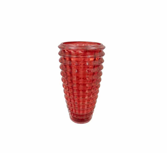 Red Glass Vase