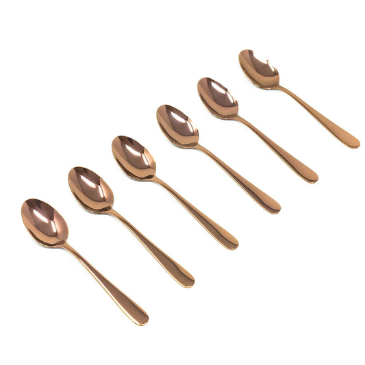 Elegant Rose Gold Tablespoons Set of 6